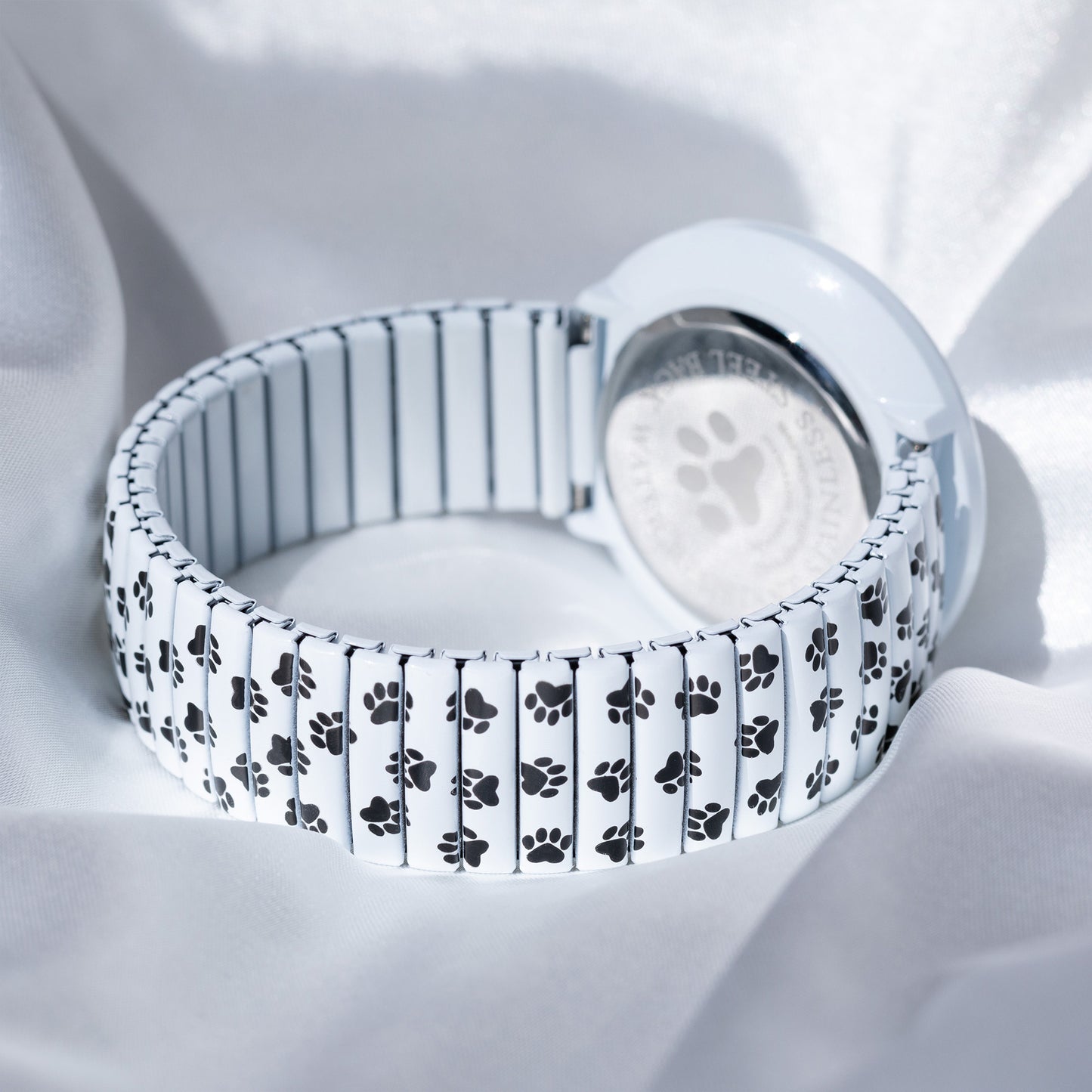 Paw Print Stretch Band Watch