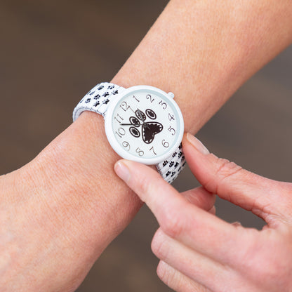 Paw Print Stretch Band Watch