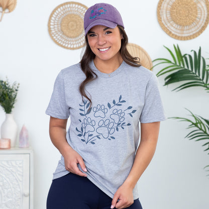 Flower & Paw Hat & T-Shirt Combo