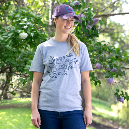 Flower & Paw Hat & T-Shirt Combo