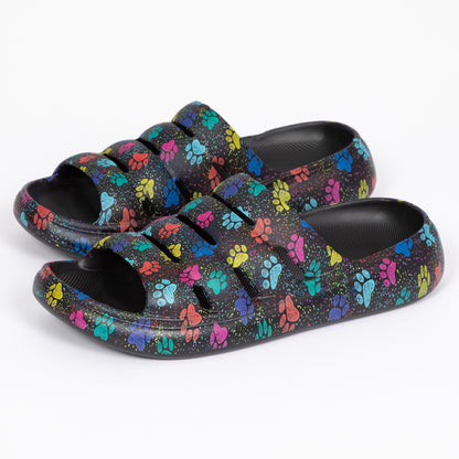 Paw Print Slingback Convertible Sandals