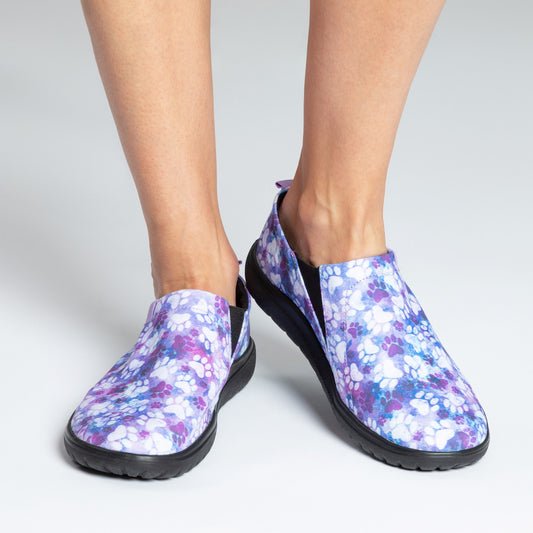 Lightweight Comfort Paw Print Slip-On Canvas Shoes