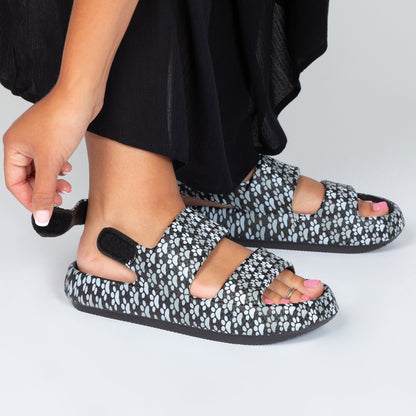 Paw Print Pillow Slingback Sandals