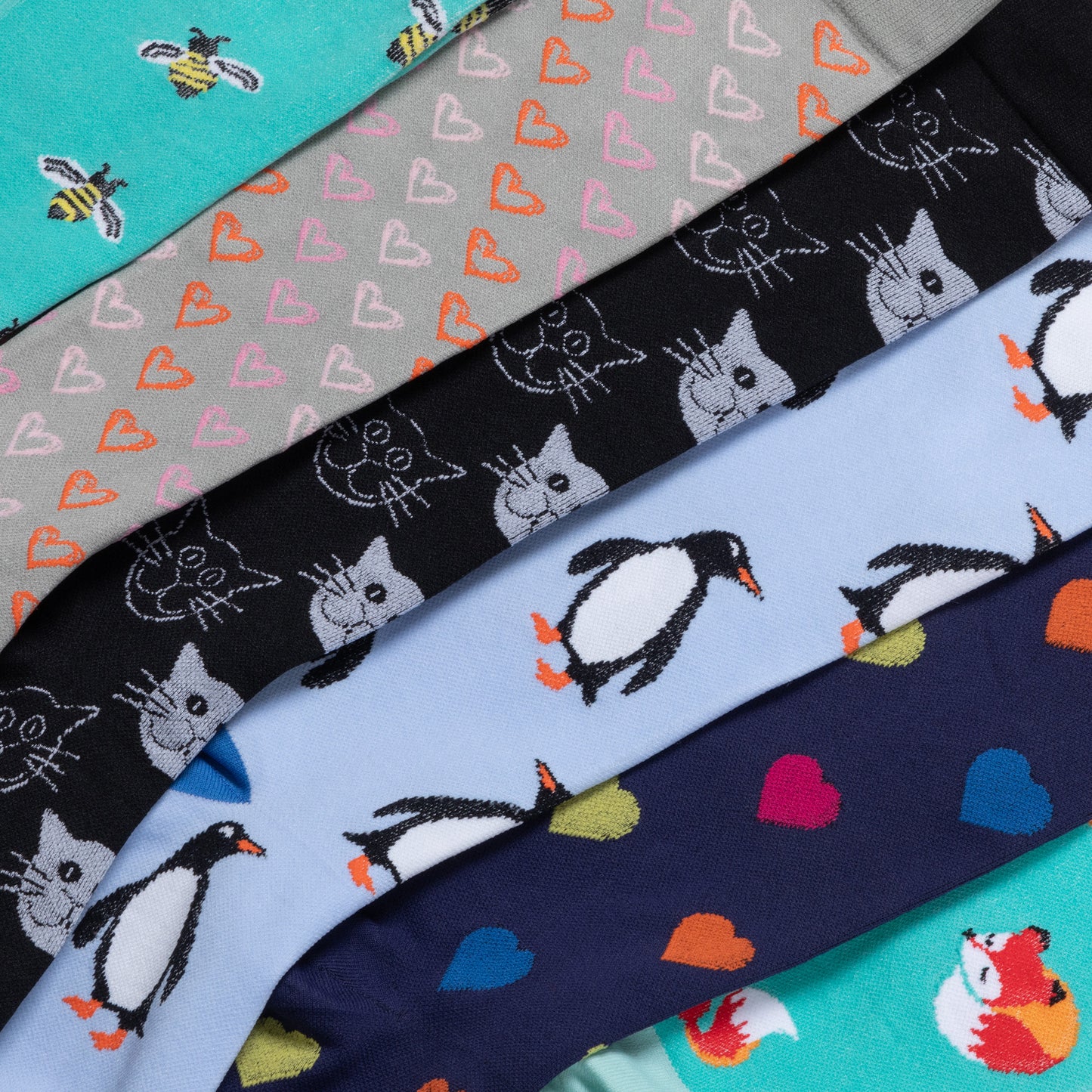 Fun Print No Slip Moderate Compression Socks