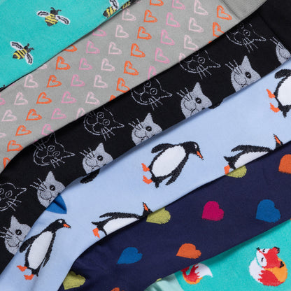 Fun Print No Slip Moderate Compression Socks