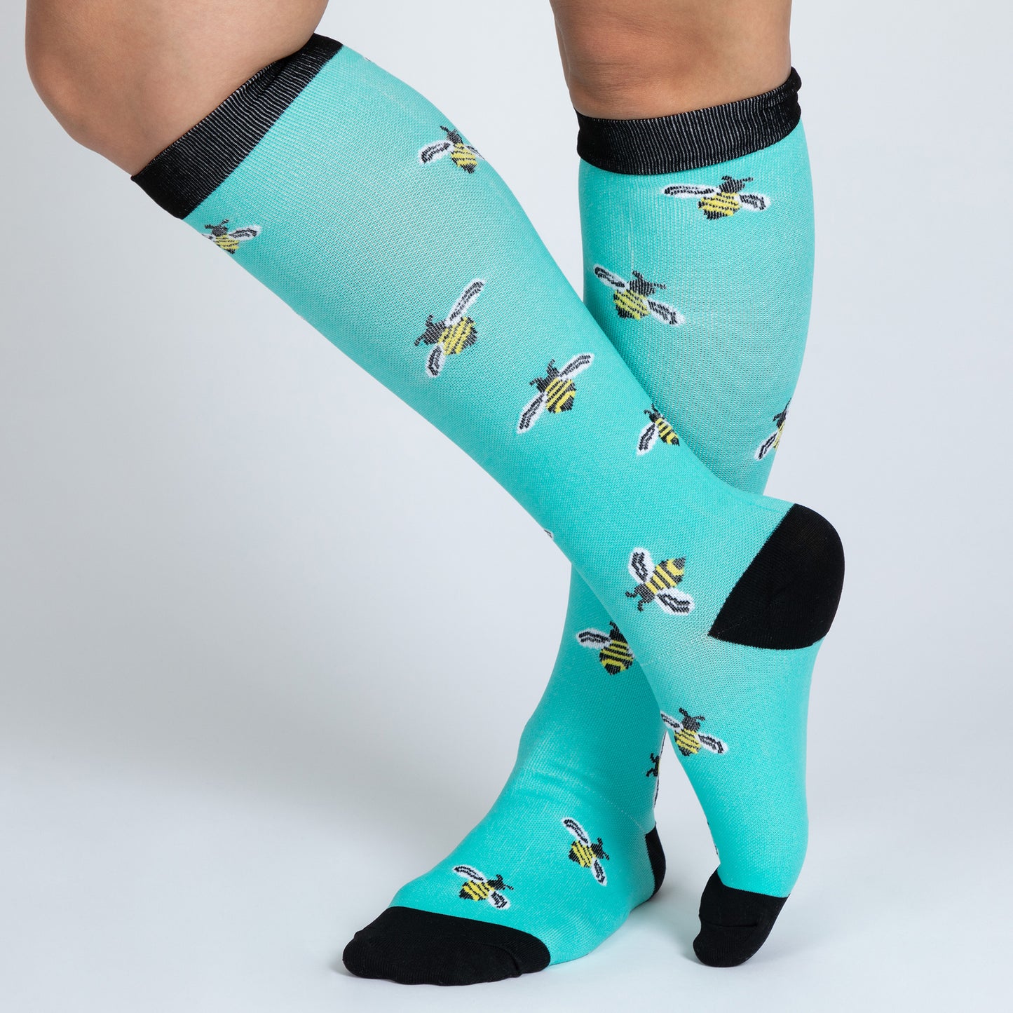 Fun Print No Slip Moderate Compression Socks