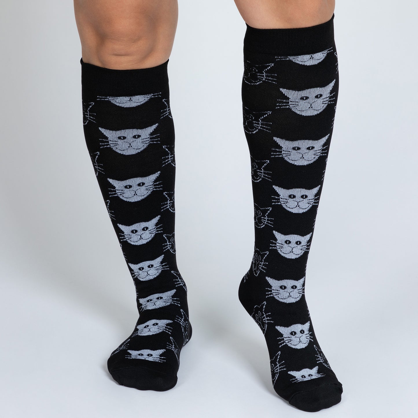 Fun Print No Slip Moderate Compression Socks