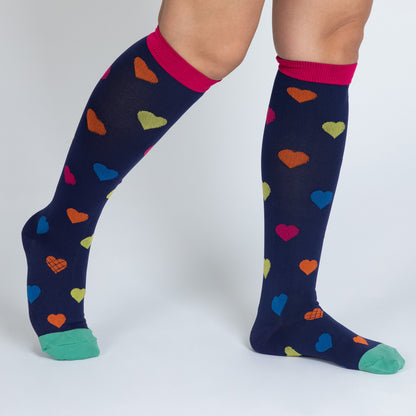 Fun Print No Slip Moderate Compression Socks