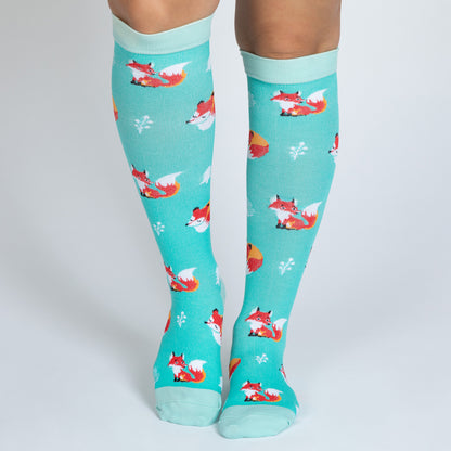 Fun Print No Slip Moderate Compression Socks