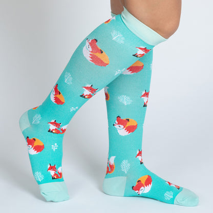 Fun Print No Slip Moderate Compression Socks