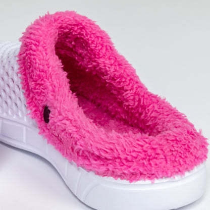 On the Go Sherpa Fleece-Lined Rubber Clogs