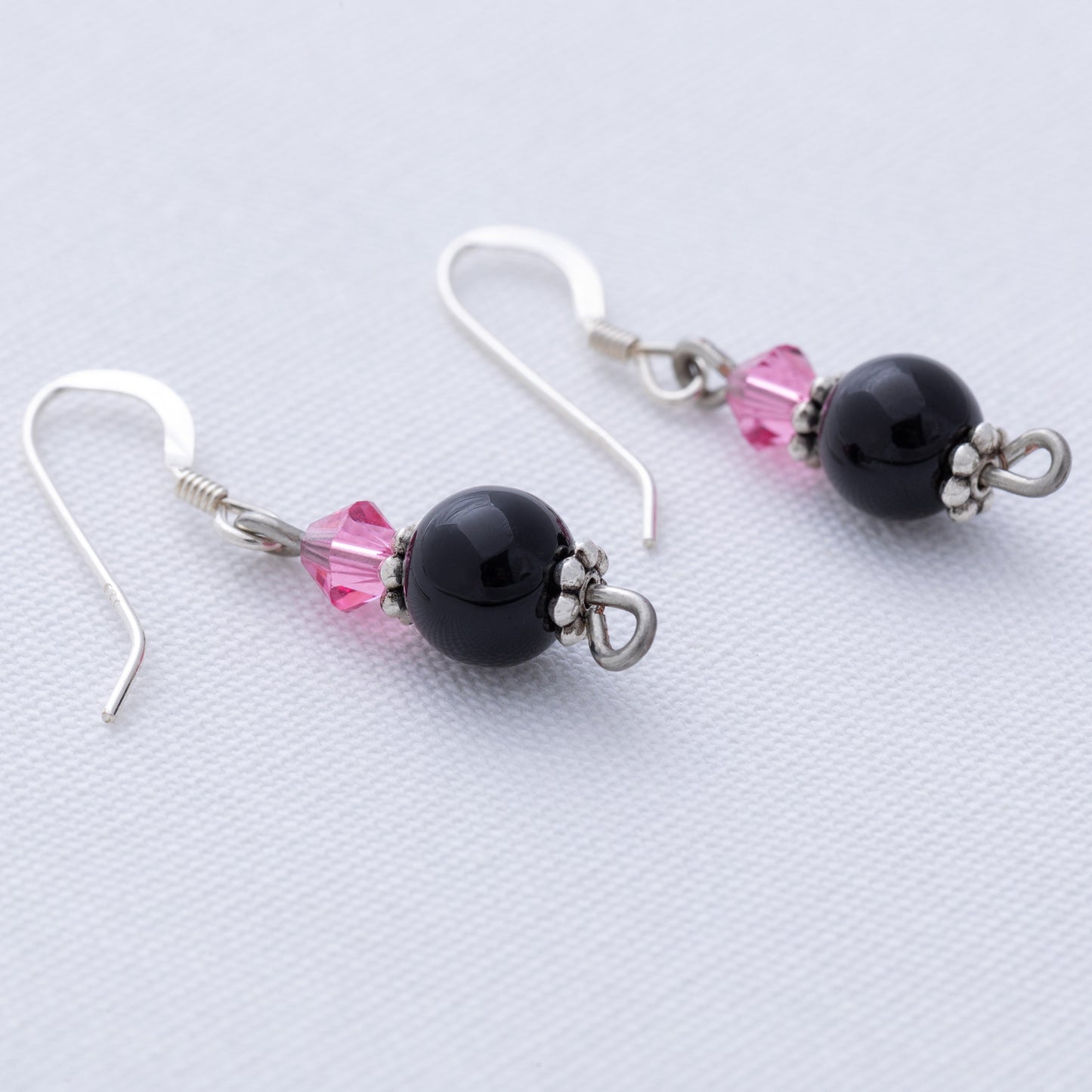 Simple Amethyst Bead Earrings