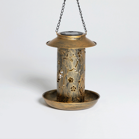 Paws & Flowers Solar Bird Feeder