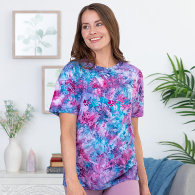 Embroidered Paw Print Crystal T-Shirt
