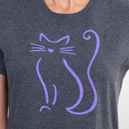 Cat Sketch Short Sleeve Tee