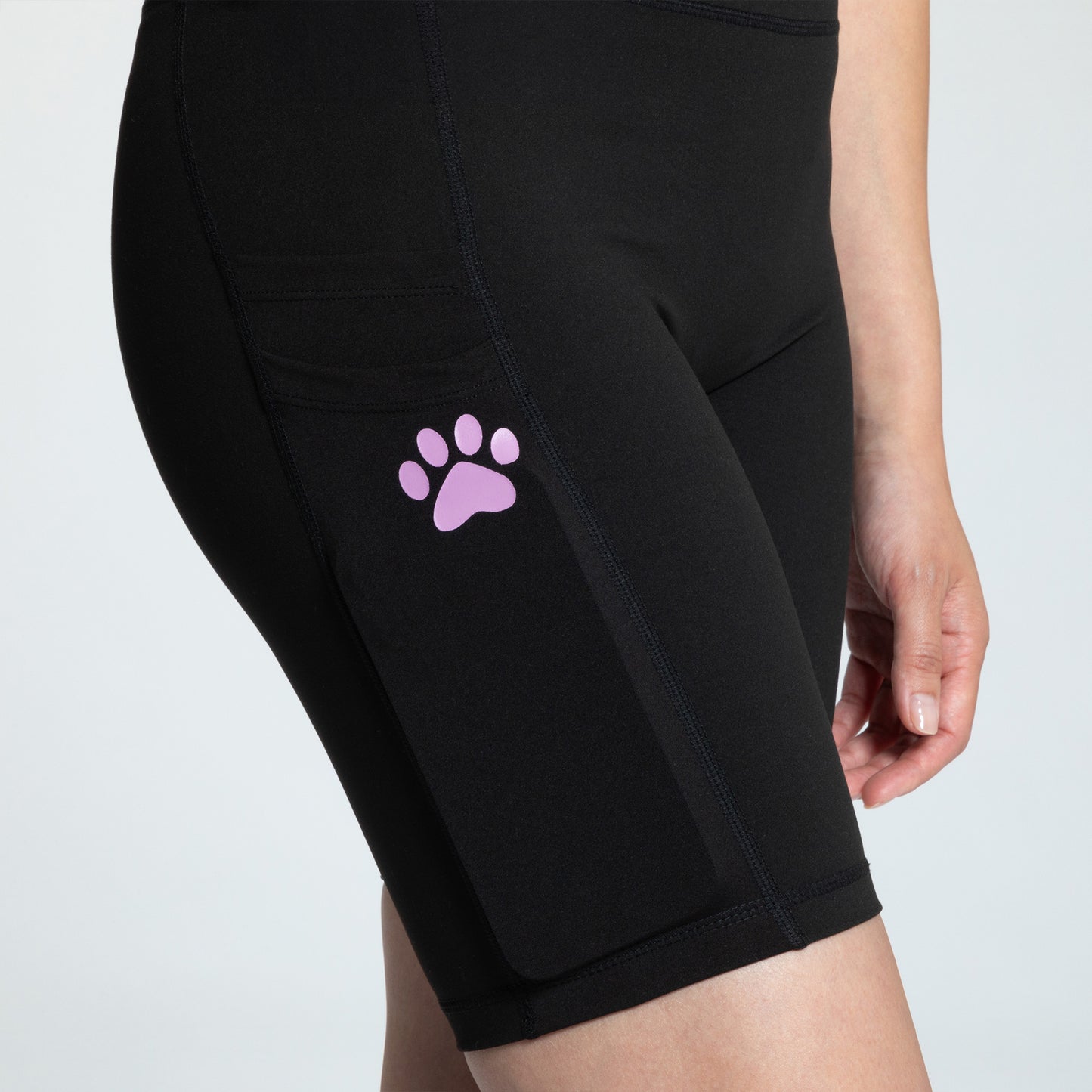 Paw Print High Rise Shorts