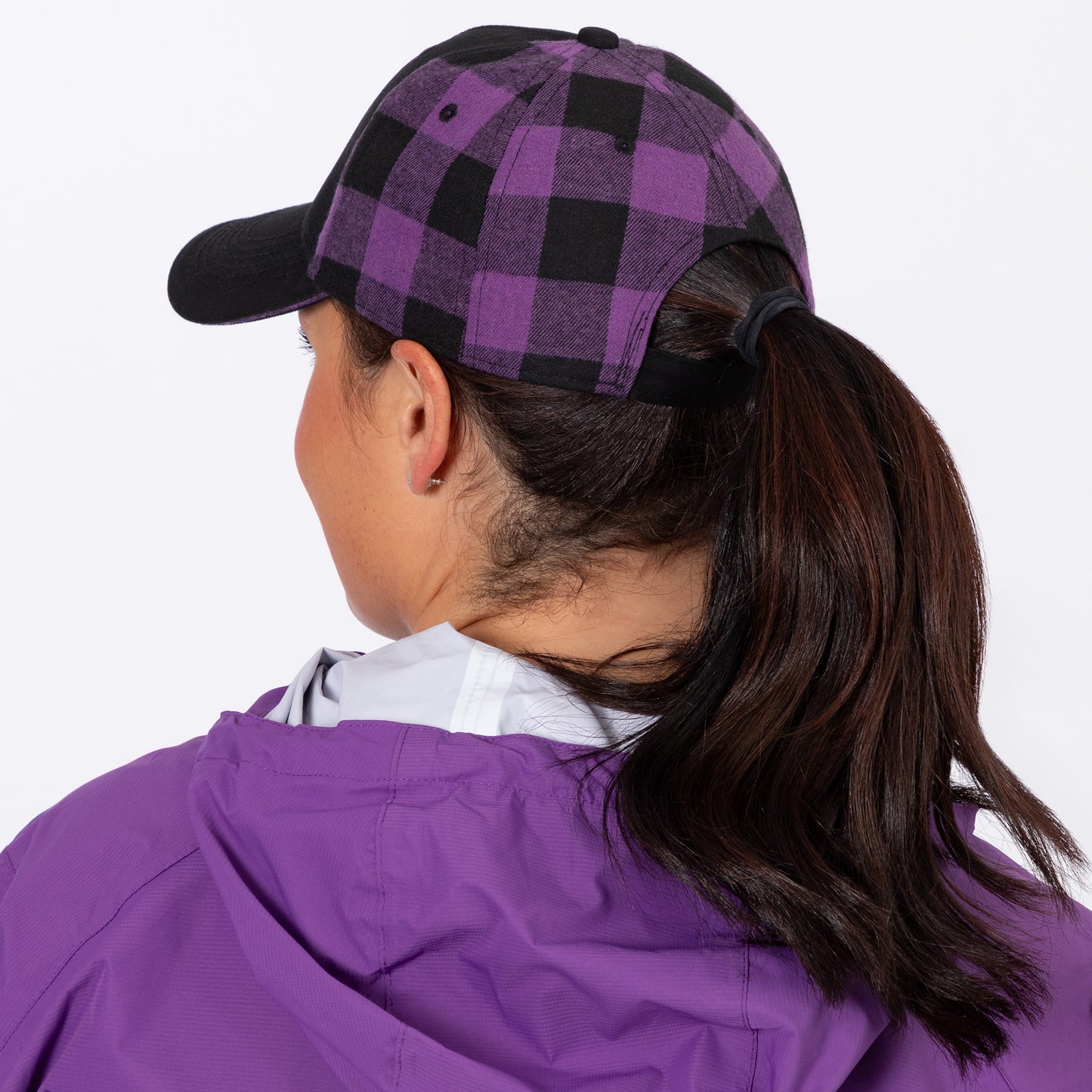 Paw Print Plaid Baseball Hat