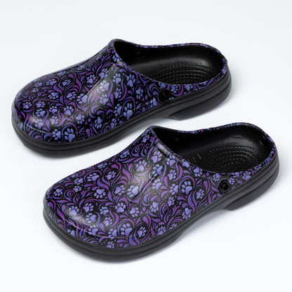 Paw Print Indoor/Outdoor Clog Slipper Shoes