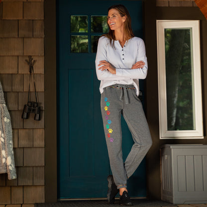 Walking Paws Burnout Sweatpants with Pockets