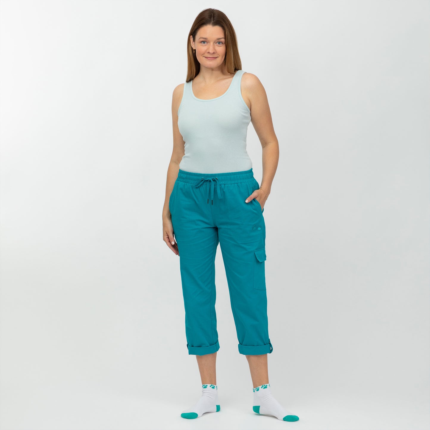Paw Print Convertible Pants