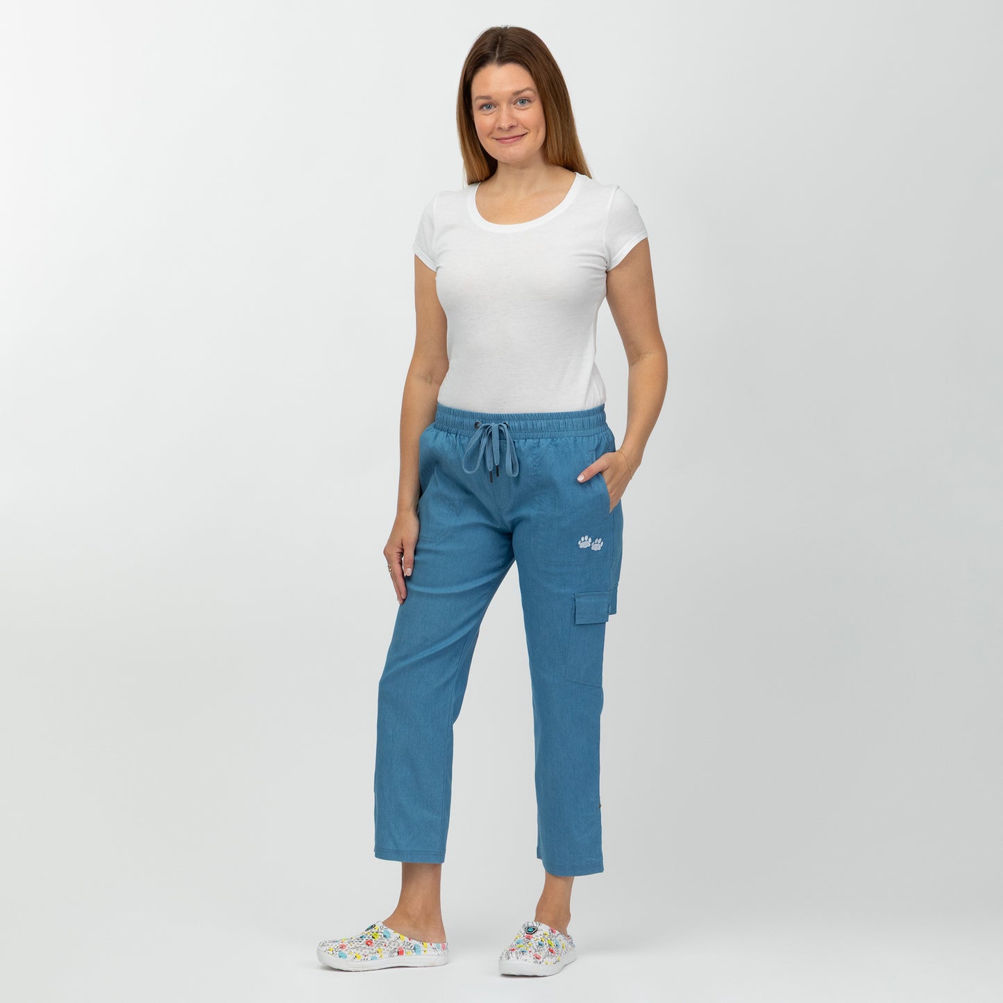 Paw Print Convertible Pants