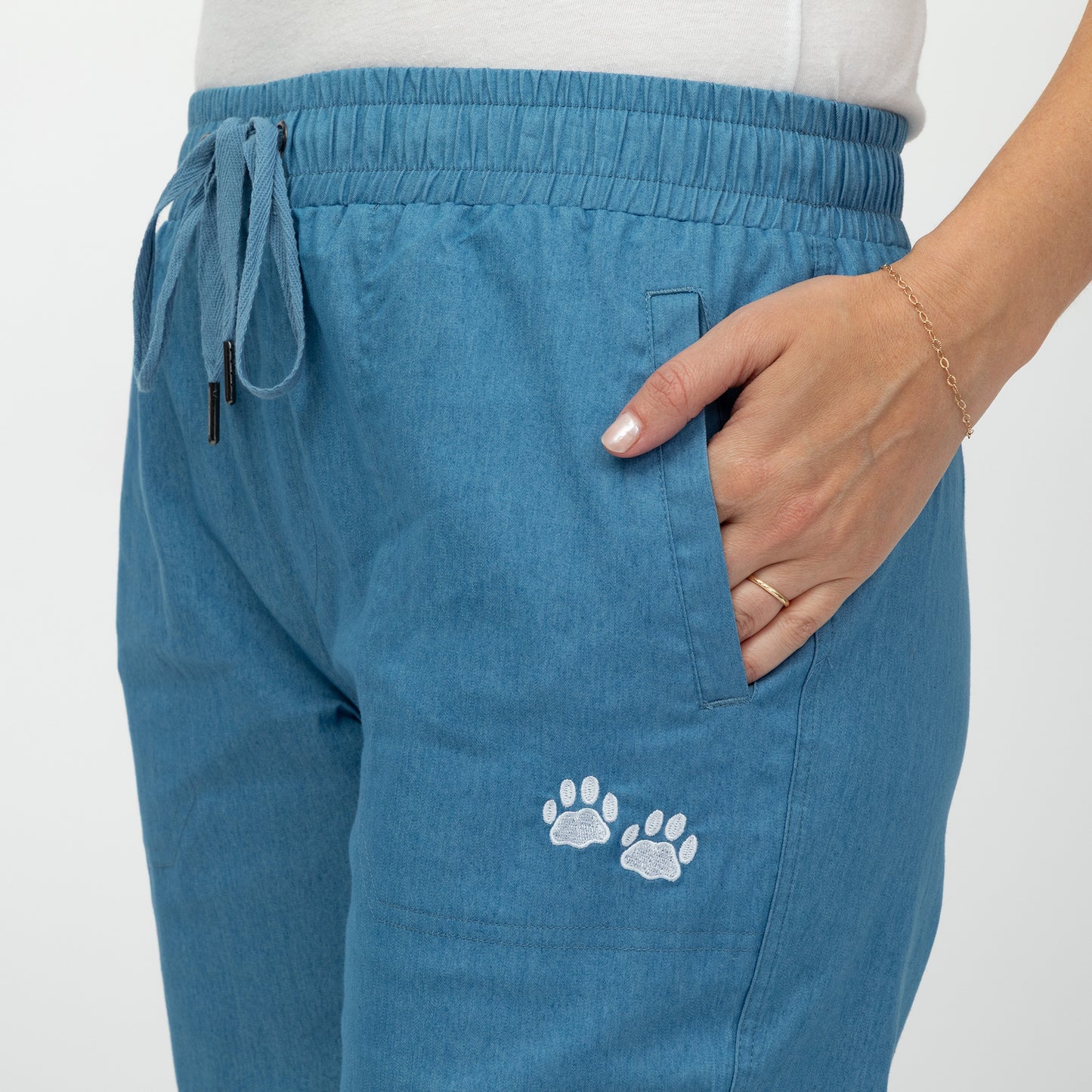 Paw Print Convertible Pants