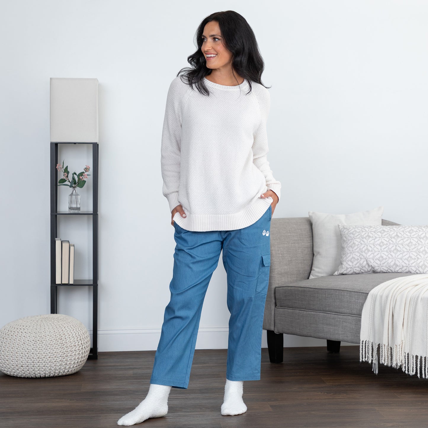 Paw Print Convertible Pants