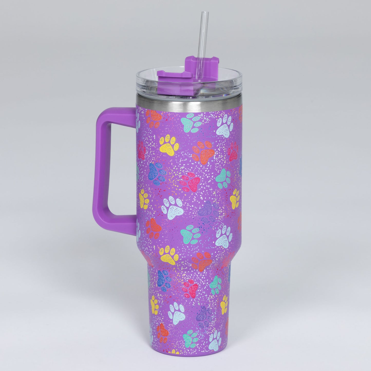 Paw Print Vacuum Sealed Stainless Steel Tumbler - 40 oz