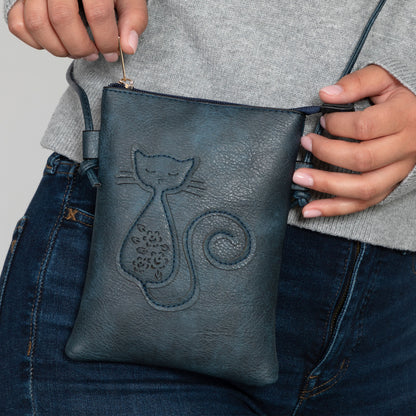 Cut Out Cat Crossbody Bag