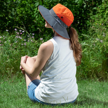 Breathable Sun Hat With Ponytail Hole