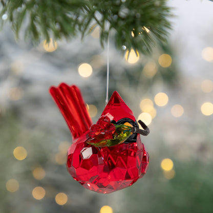 Sweet Birds & Mistletoe Sparkle Ornament