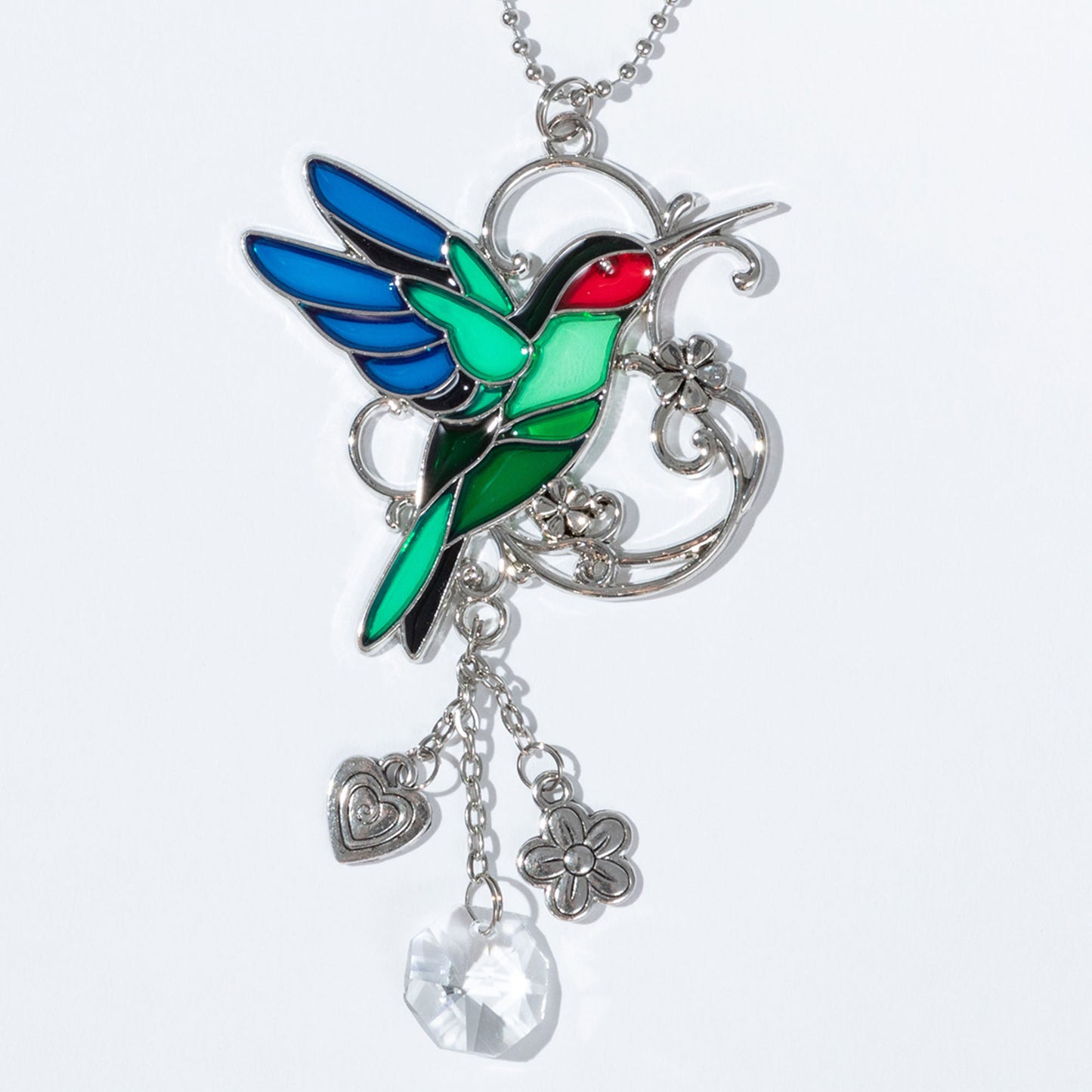 Colorful Animal Sun Catcher Faux Stained Glass Car Charm Decoration