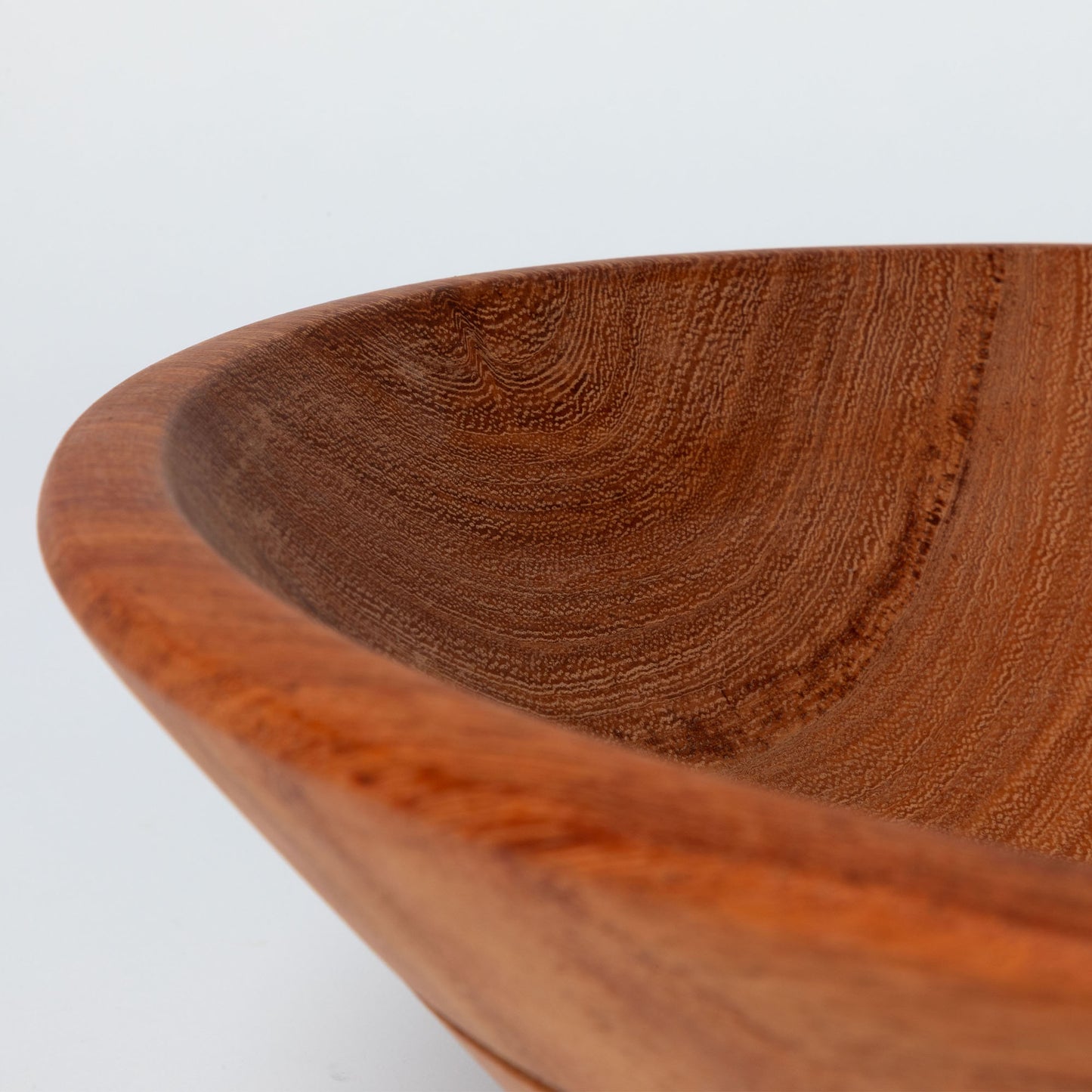 Hand-Carved Mahogany Wooden Bowl