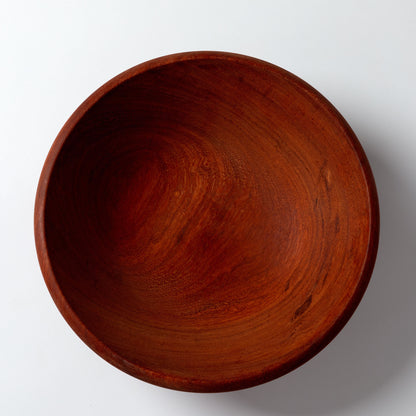 Hand-Carved Mahogany Wooden Bowl
