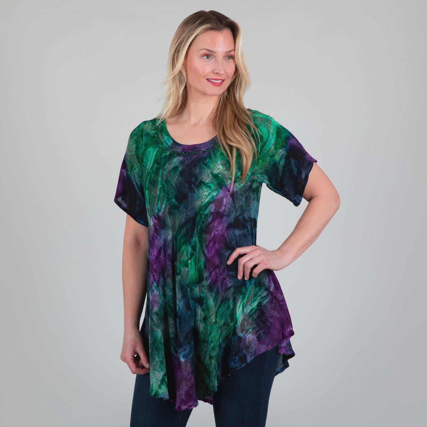 Peacock Love Tunic | Fair Trade