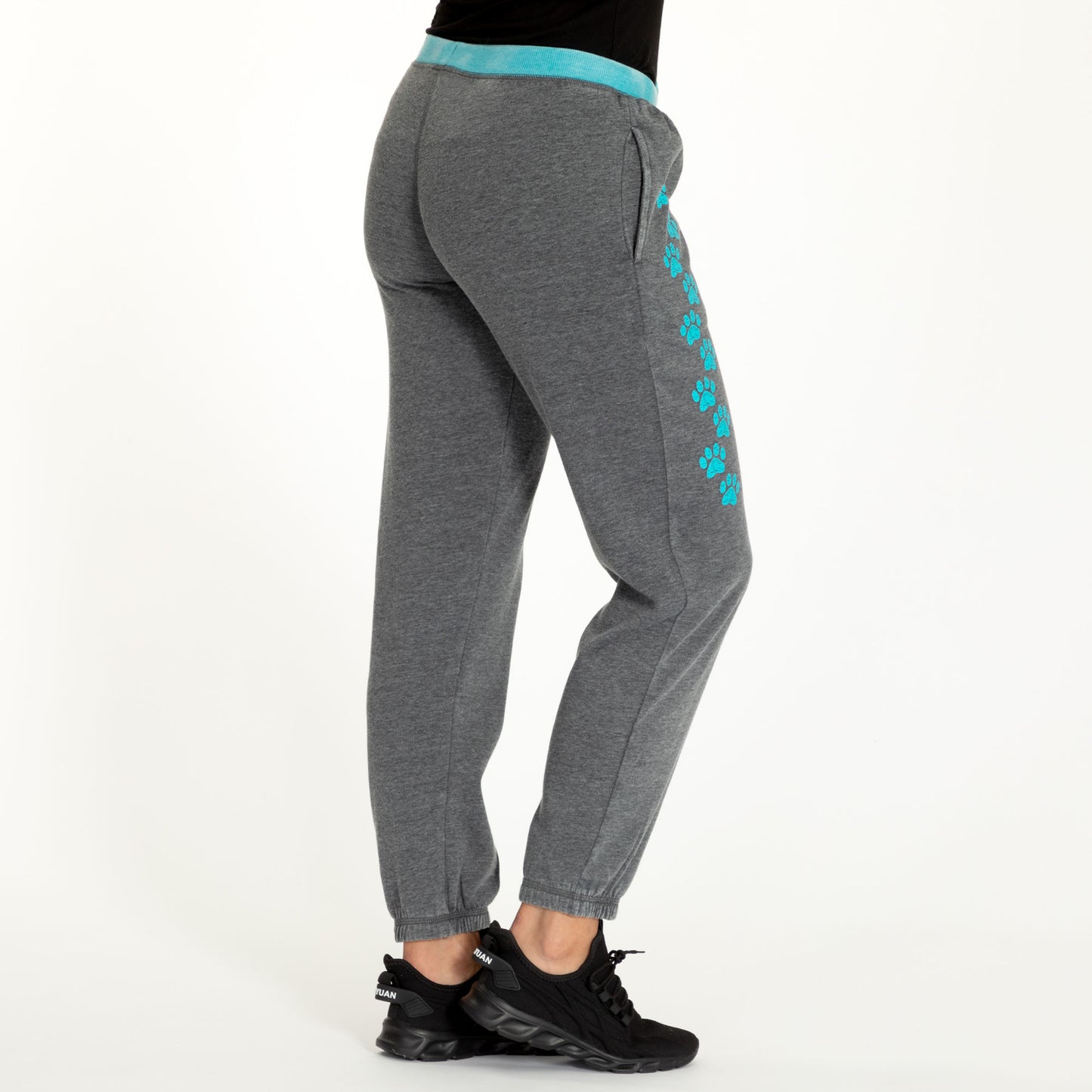 Walking Paws Burnout Sweatpants with Pockets