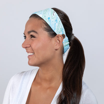 Marbleous Color Face Mask & Headband