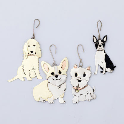 Dog Breed Mixed Metal Ornament | Handmade, Fair Trade