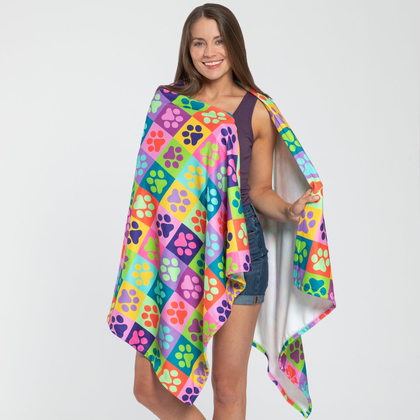 Paw Print Oversized Towel