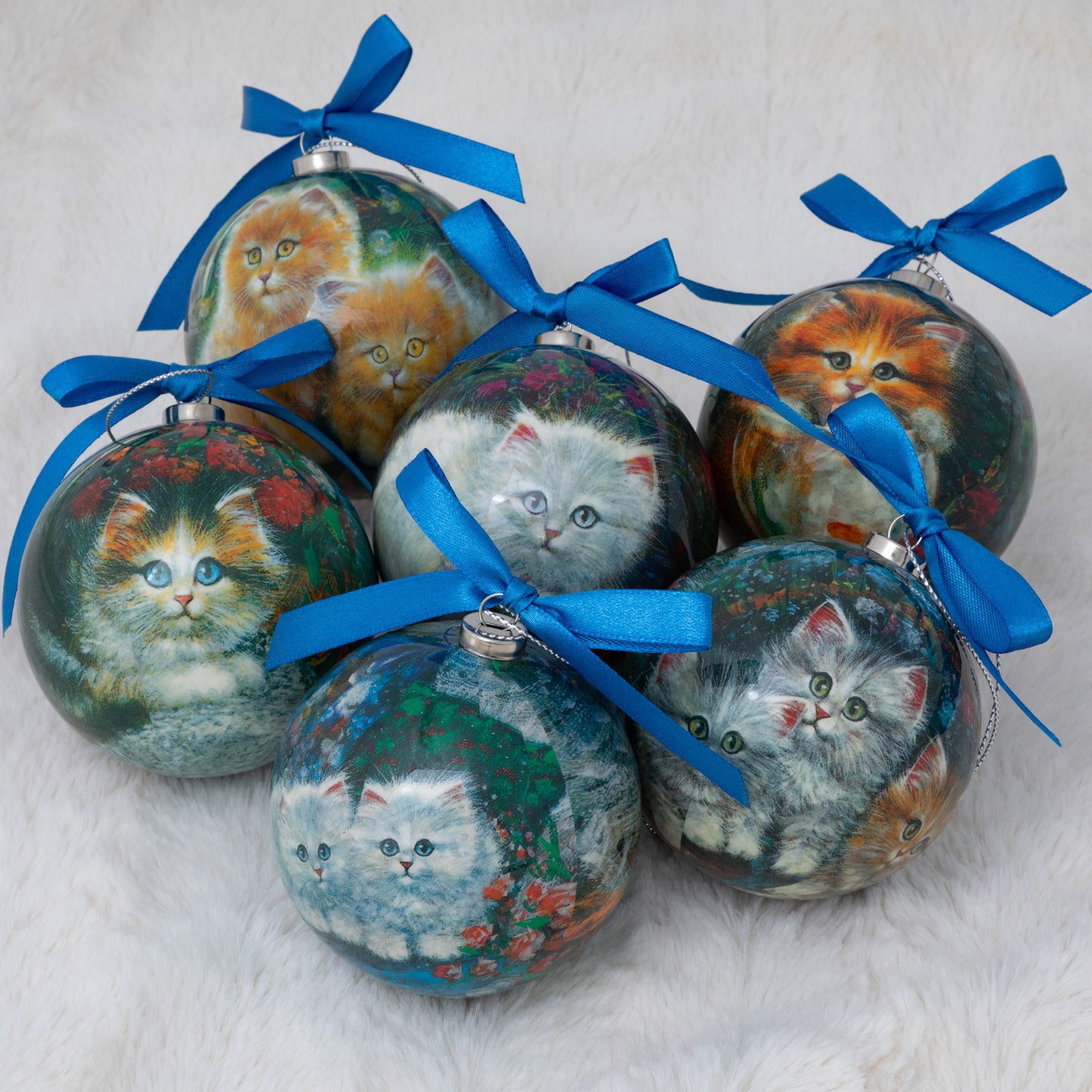 Precious Pets Christmas Ornaments - Set of 6