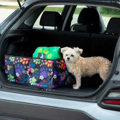 Paw Print Car Trunk Foldable Organizer