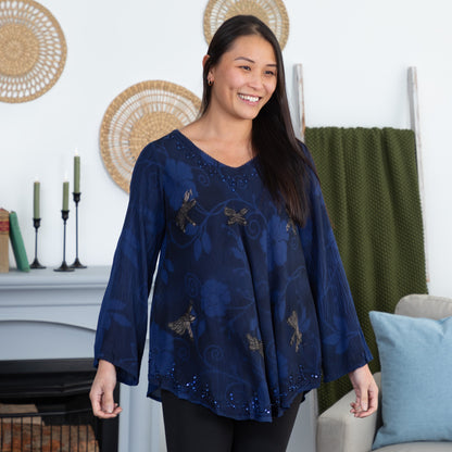 Dragonfly Dance Long Sleeve Tunic