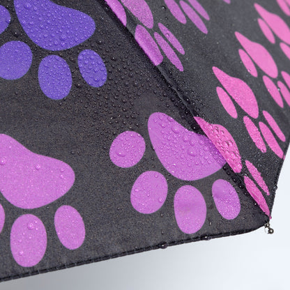 Rainy Day Paw Print Umbrella