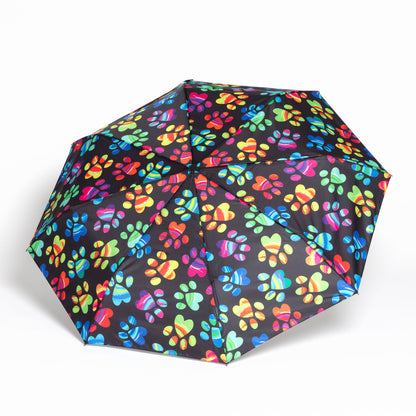 Rainy Day Paw Print Umbrella