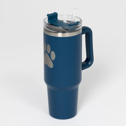 Paw Print Vacuum Sealed Stainless Steel Tumbler - 40 oz