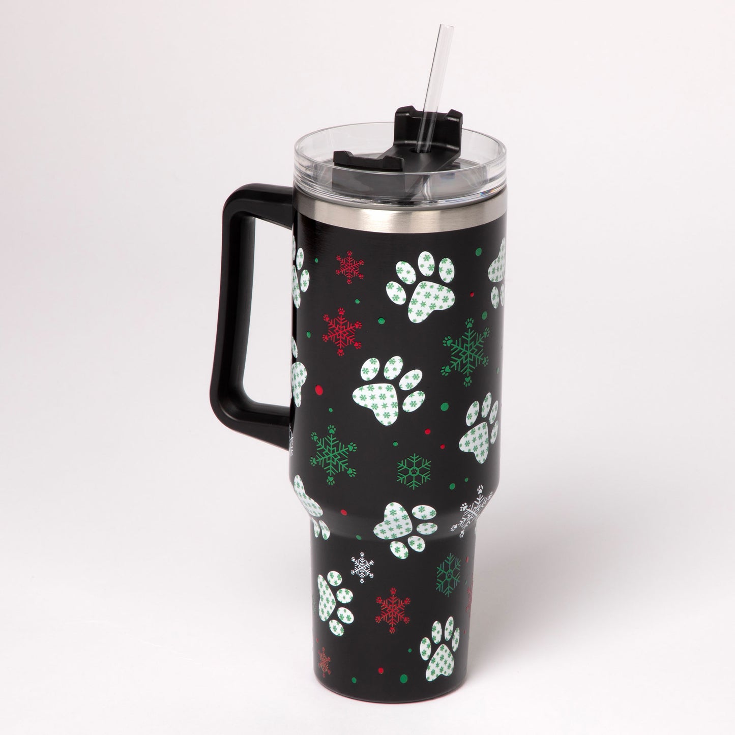 Paw Print Vacuum Sealed Stainless Steel Tumbler - 40 oz