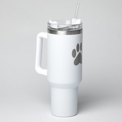 Paw Print Vacuum Sealed Stainless Steel Tumbler - 40 oz