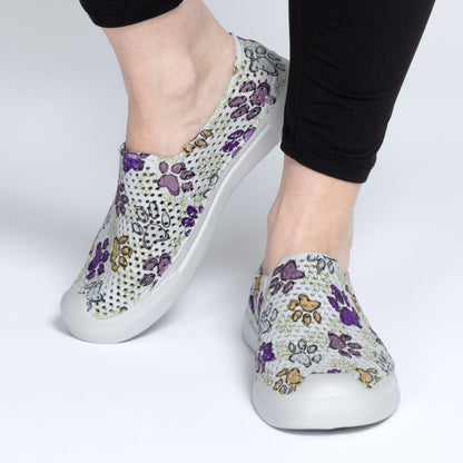 Paw Print Lightweight Slip-On Shoes