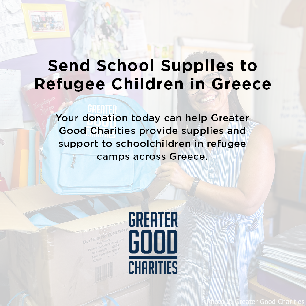 Send School Supplies to Refugee Children in Greece