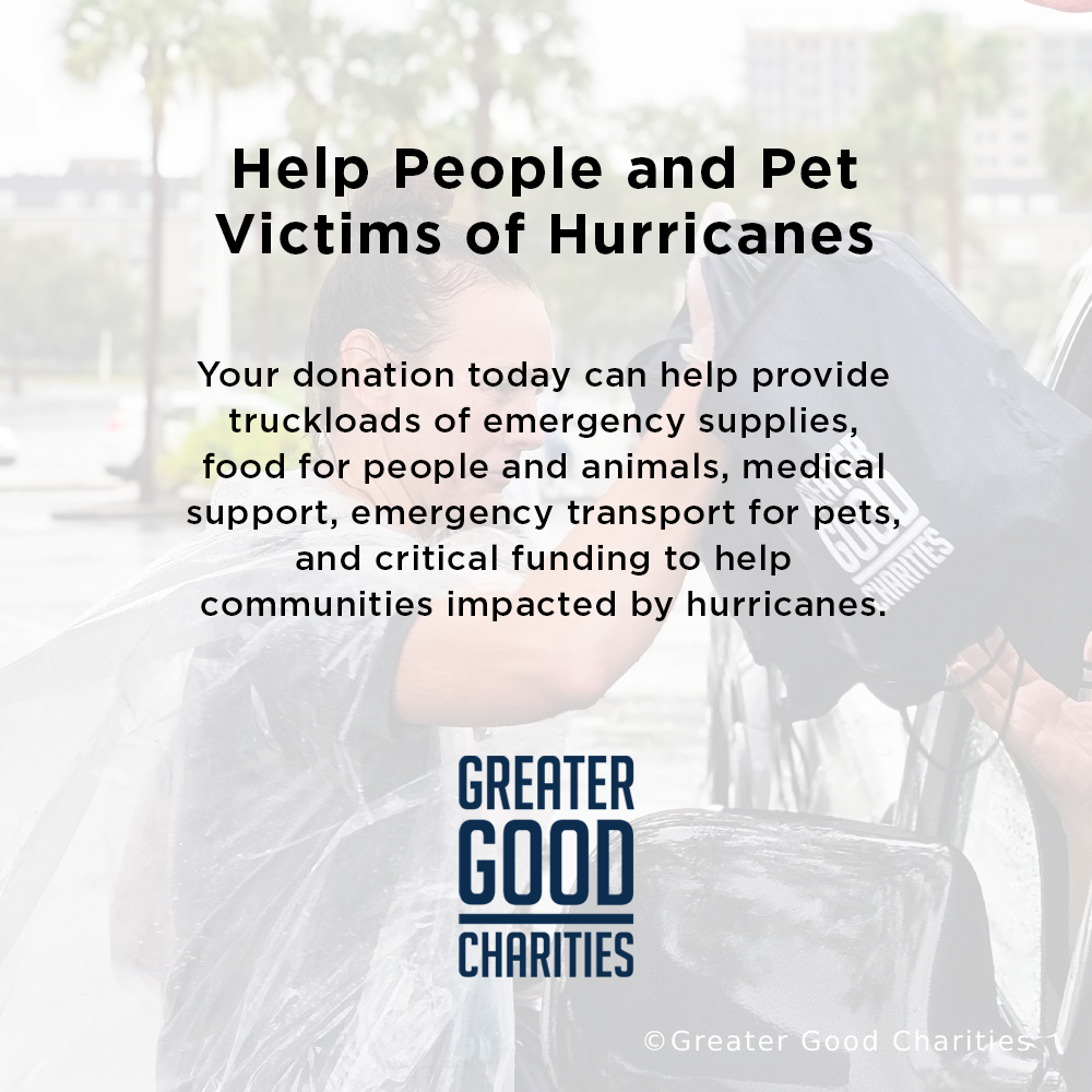 Help People and Pet Victims of Hurricanes